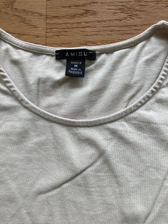 Amisu Langarmshirt, Gr. M, beige - Ideales Basic Teil!