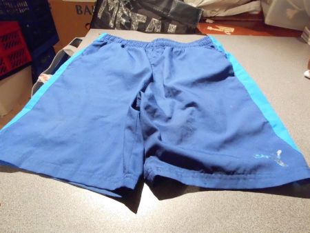 Turnhose ca. Grösse 146/152, blau/kurz