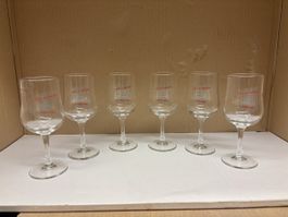 Verres à vin CHÂTEAU-D'OEX - Société de Tambours, lot de 6