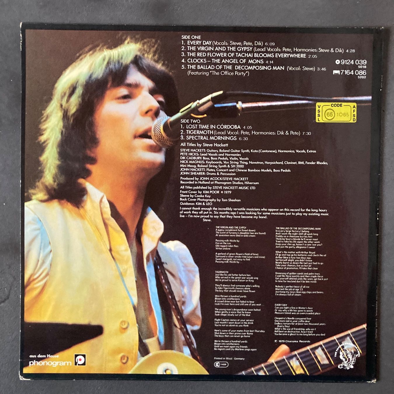Dischi in vinile: Steve Hackett - Spectral Mornings - LP – Usato da dachsen venduto da oheio 1