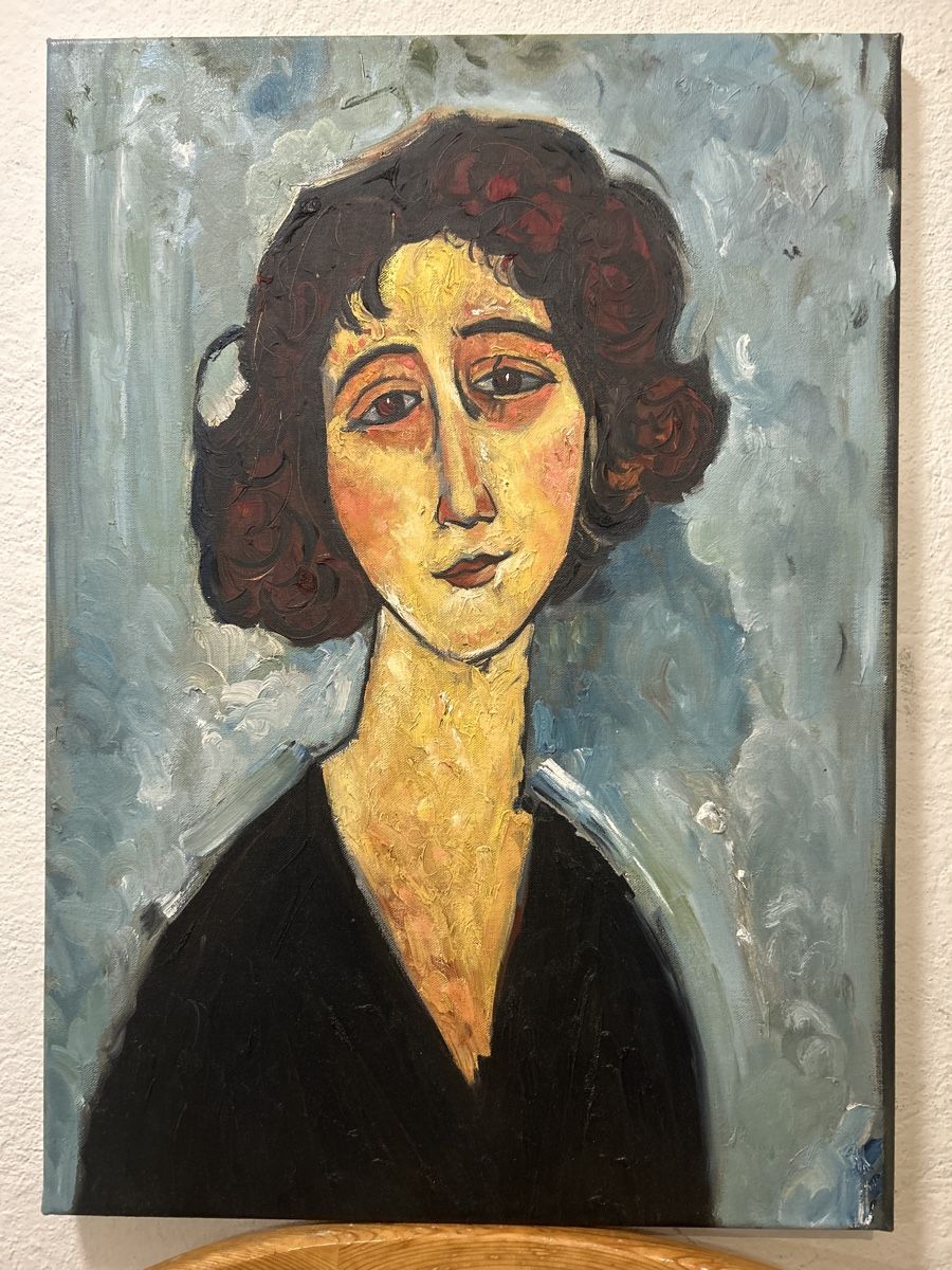 Dipinti: Original Gemälde Portrait junge Dame, Öl auf Leinwan – Usato da Glarus venduto da KunstWerkEr-LS87 1