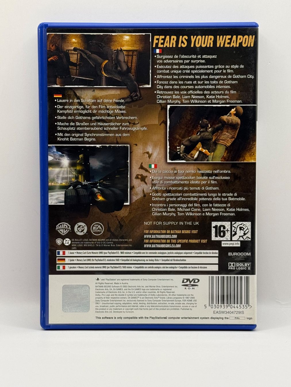 Giochi: Batman Begins - Playstation 2 - CIB – Usato da Dietikon venduto da gab_qz7y 1