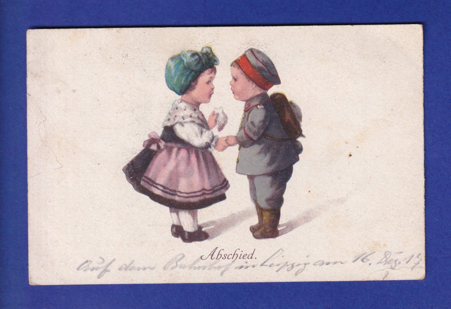 Cartoline postali: ENFANT / KIND - Abschied – Usato da Pully venduto da nicecards-shop