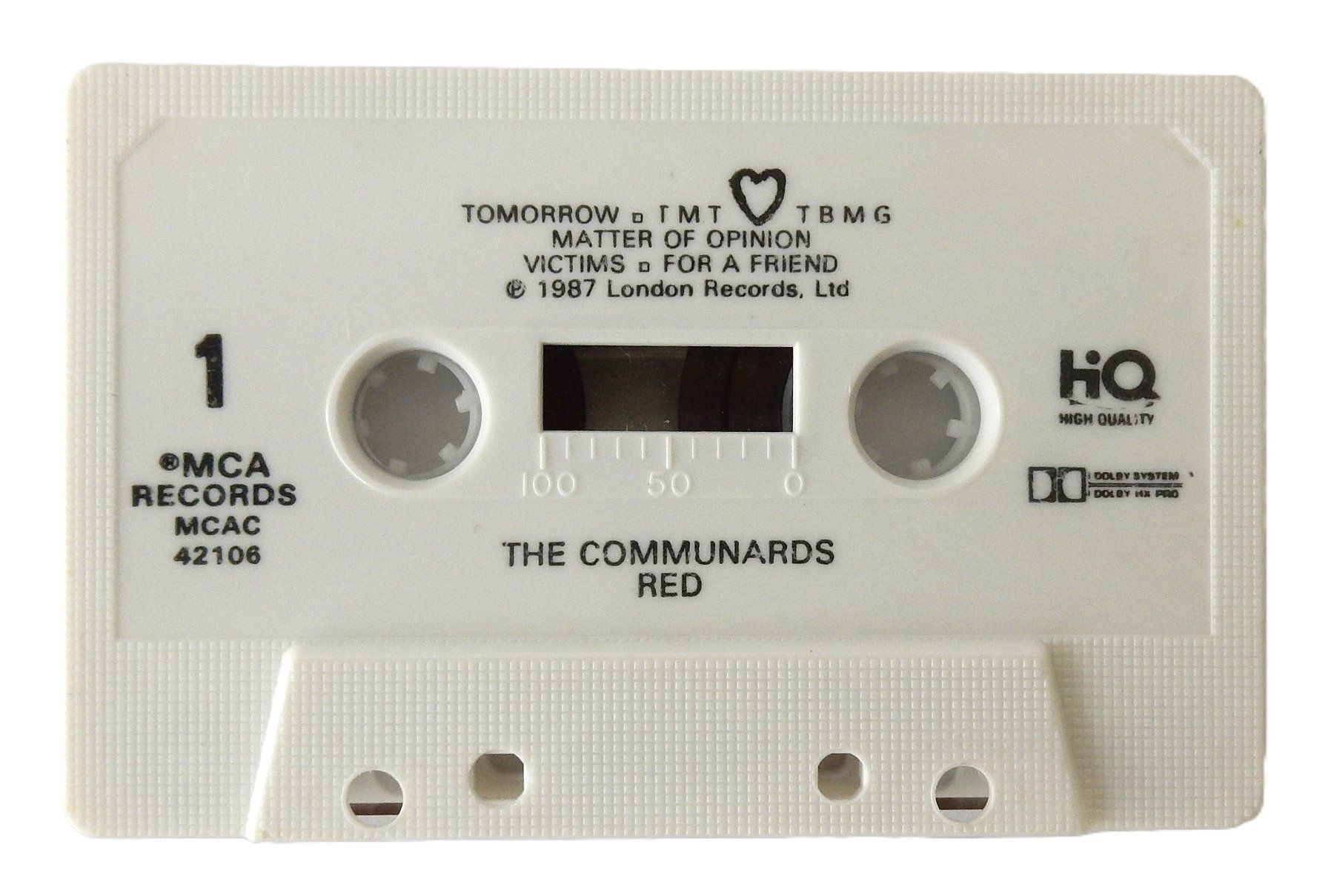 Musicassette: Musikkassette « The Communards - Red » - 1987 – Usato da Alpnach Dorf venduto da Reloved24 3