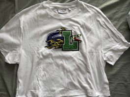 Lacoste T-Shirt weiss logo, Grösse 38, ungetragen