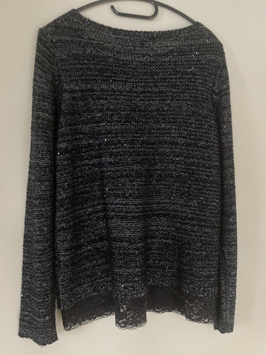 More & More Pullover & Sweatshirts: Damen Pullover More & More schwarz glitzernd Grösse 38 – Gebraucht aus Münchenstein von Kapris 1