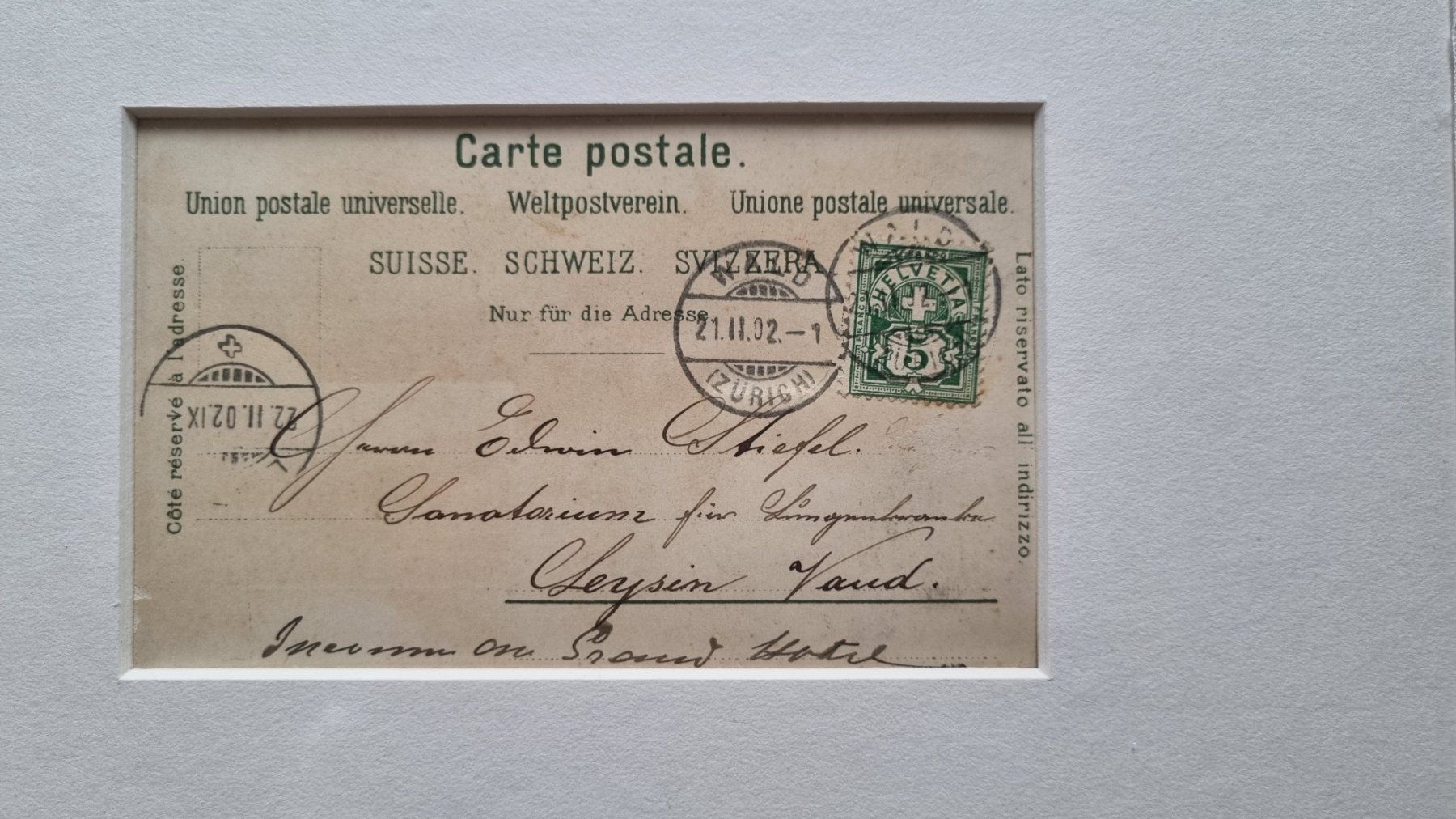Cartoline postali: Gruss aus Wald, Postkarte – Nuovo (secondo la descrizione) da Zürich venduto da Reimann3 2