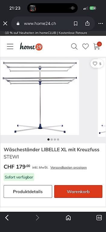 Stewi Stenditoi: STEWI Wäscheständer Libelle XL – Nuovo (secondo la descrizione) da Widnau venduto da aberhalter