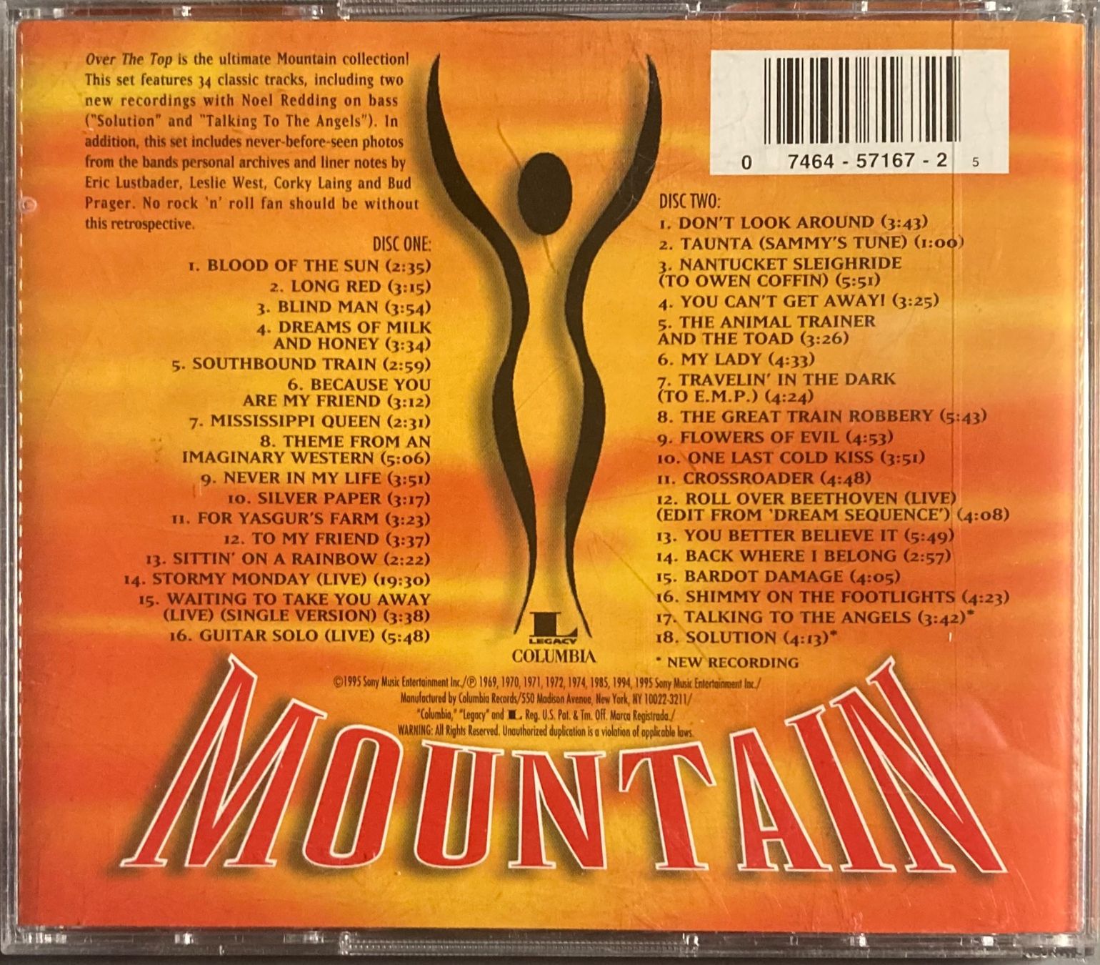 Dischi in vinile: MOUNTAIN - OVER THE TOP – Usato da Poliez-Pittet venduto da Newtown-Records 1