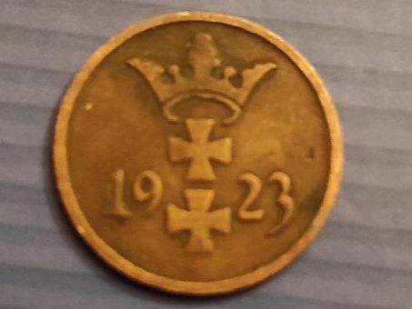 Tutti le monete: 1 pfennigs ville de Dantzig 1923 – Usato da Couvet venduto da lulul 1