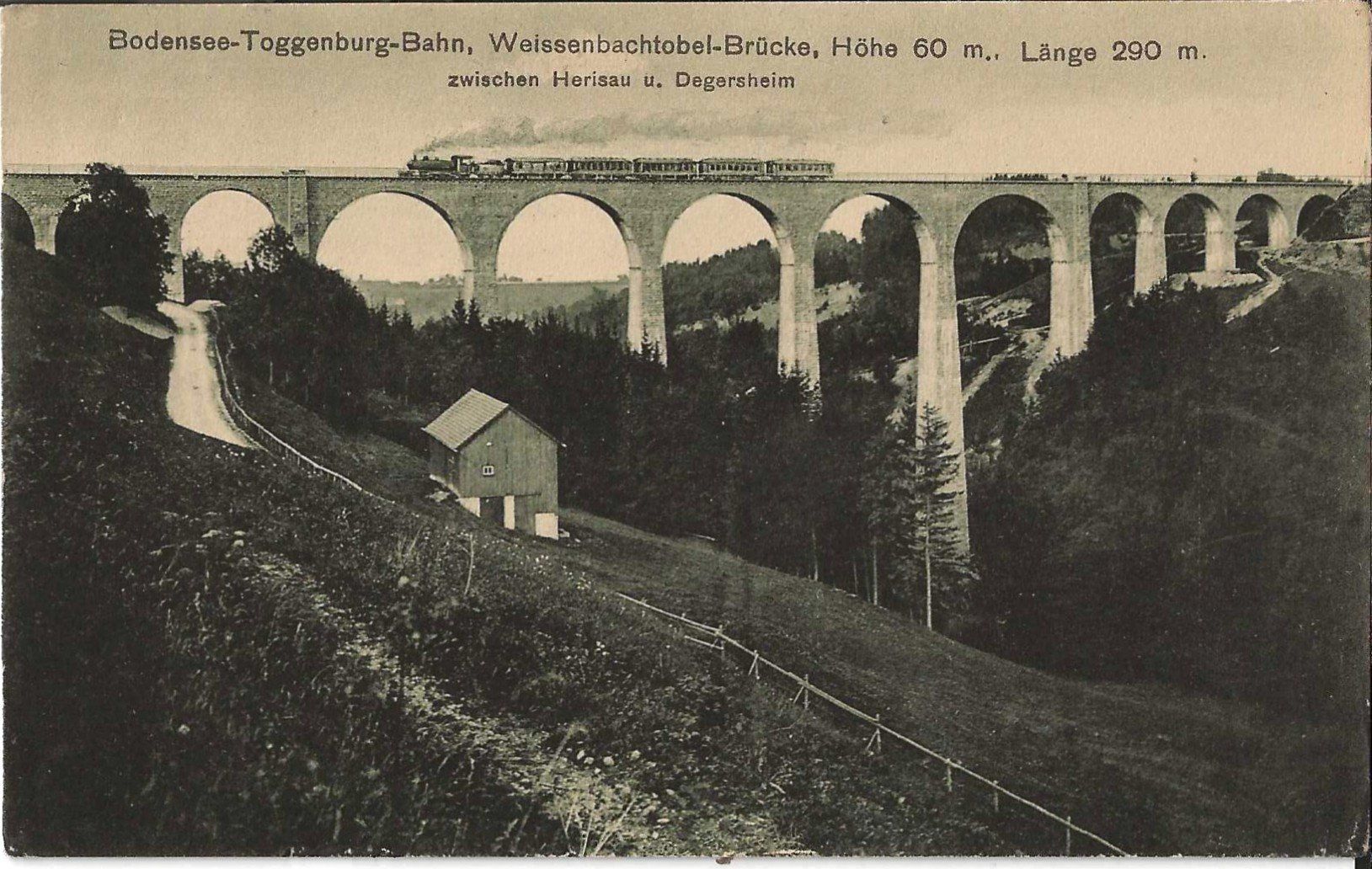 Ansichtskarten: Weissenbachtobel - Brücke 1917 – Gebraucht aus Zürich von Philacat11