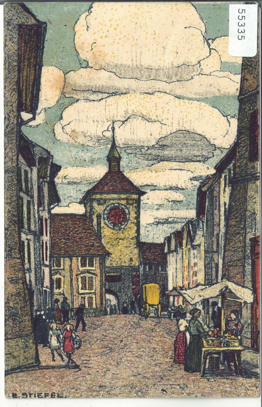 Ansichtskarten: Alt-Solothurn - E. Stiefel Litho – Gebraucht aus Ettingen von Kartenplanet