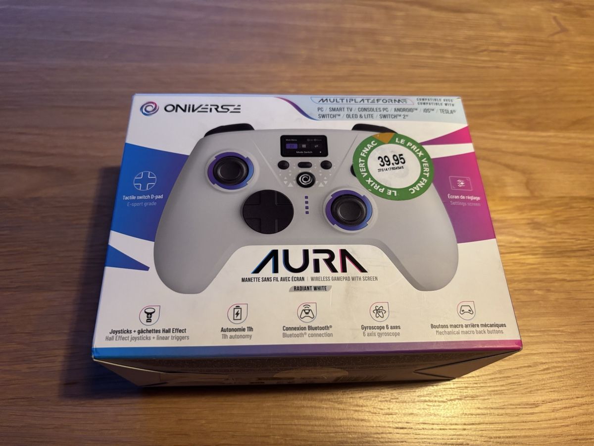 Controller: MANETTE SANS FIL AVEC ÉCRAN COMPATIBLE PC, SWITCH ET MOBILE – Nuovo e nell'imballaggio originale da GENEVE venduto da W-__-2000