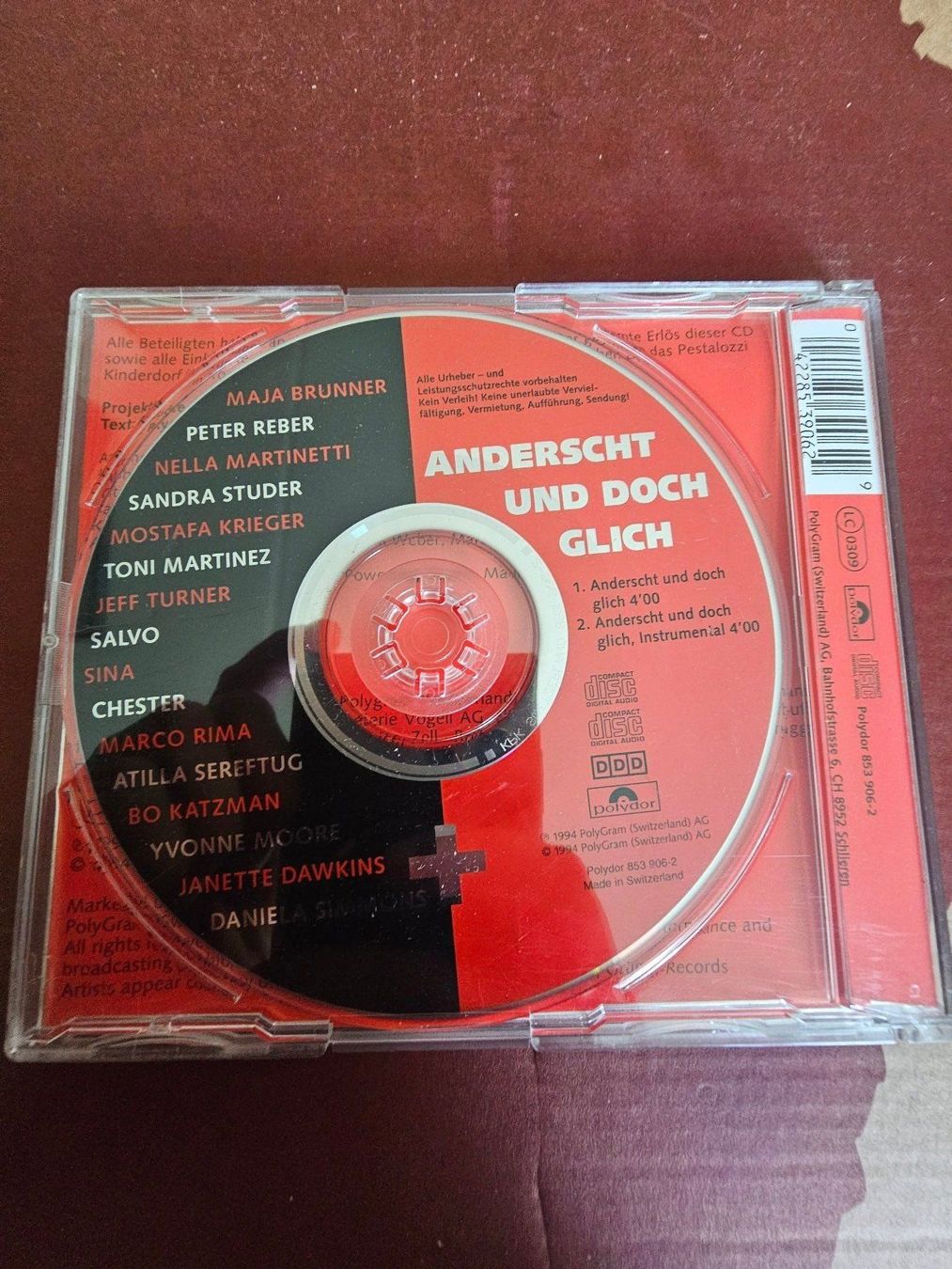 CD: CD Single - Peter Reber, Sina... - Anderscht und doch glich – Usato da Biberist venduto da Foolio0 1