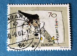 Nr. 1051 Pierrot spielt mit dem Faden GESTEMPELT 2002   