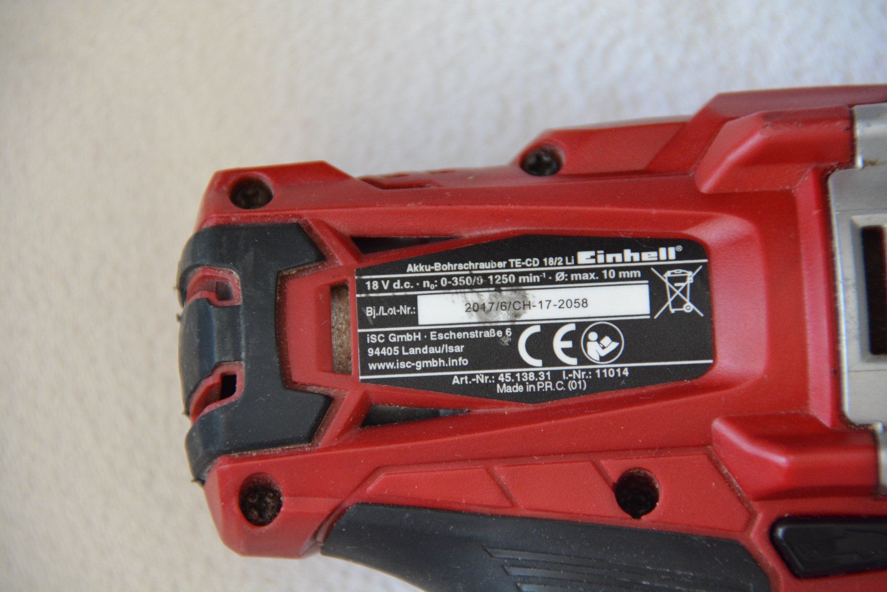 Einhell Trapani: Top: Profi Akkuschruber - Einhell TE-CD 18/2 LI ohne Akku!!! – Usato da Biel/Bienne venduto da Secondhand_Shop 3