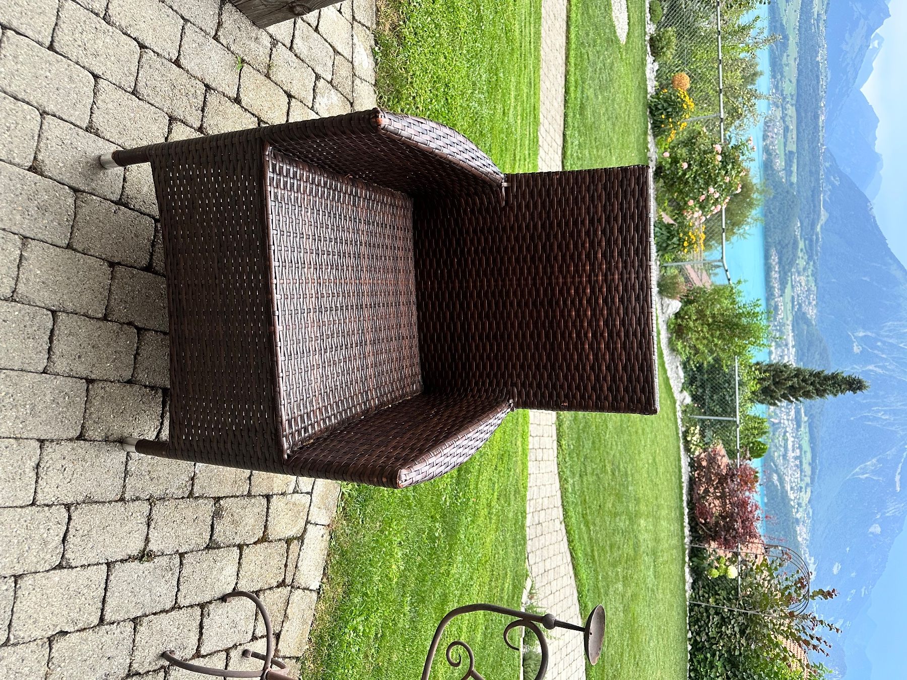 Sedie: 5 Gartenstühle aus Pollyrattan Braun – Usato da sigriswil venduto da markust0102 1