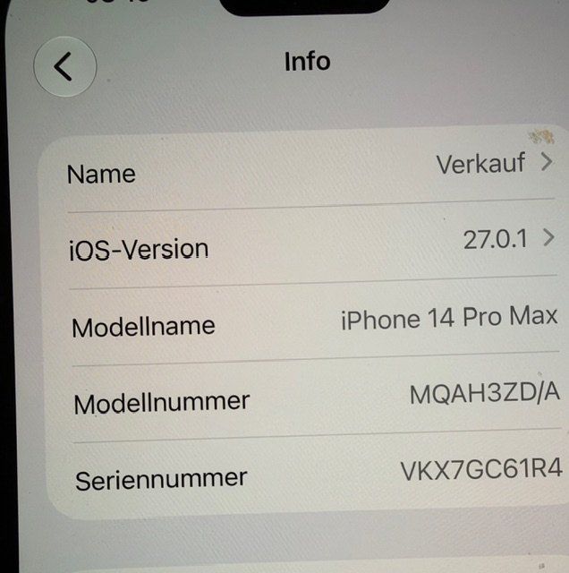 Apple Telefoni cellulari / Smartphones: iPhone 14 ProMax 512GB Silver – Usato da Egerkingen venduto da k1971 3