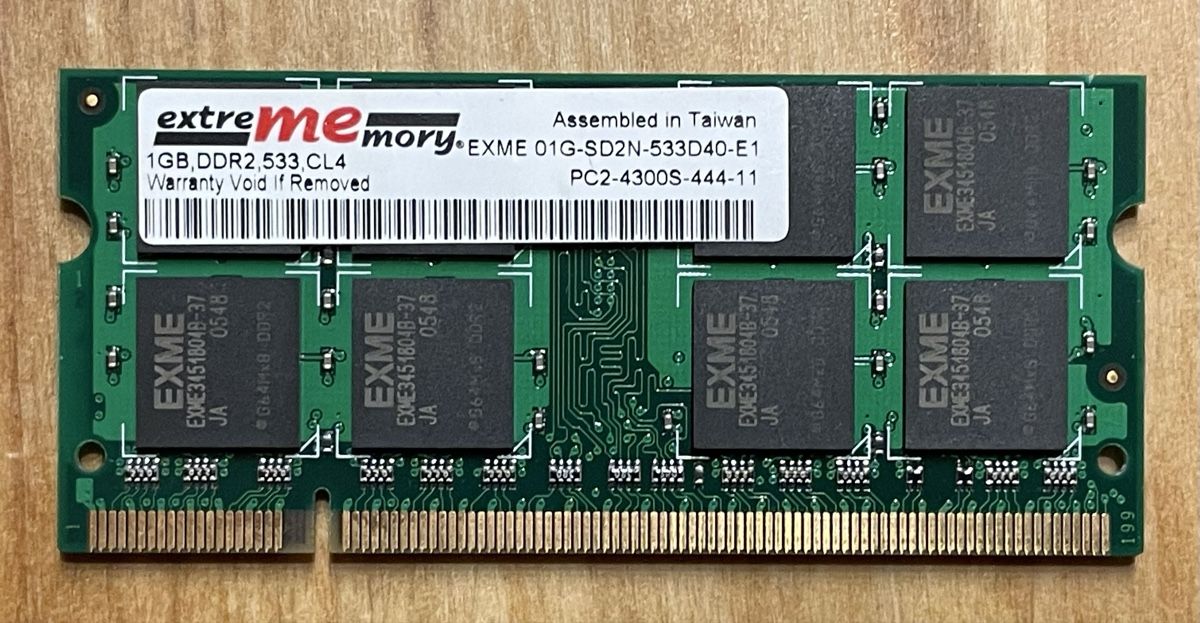 Memory / RAM: 1GB, DDR2,533,CL4 Arbeitsspeicher – Gebraucht aus Eglisau von felix_ch