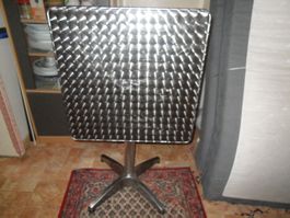 Tisch silber 60.cm+60.cm  70.cm