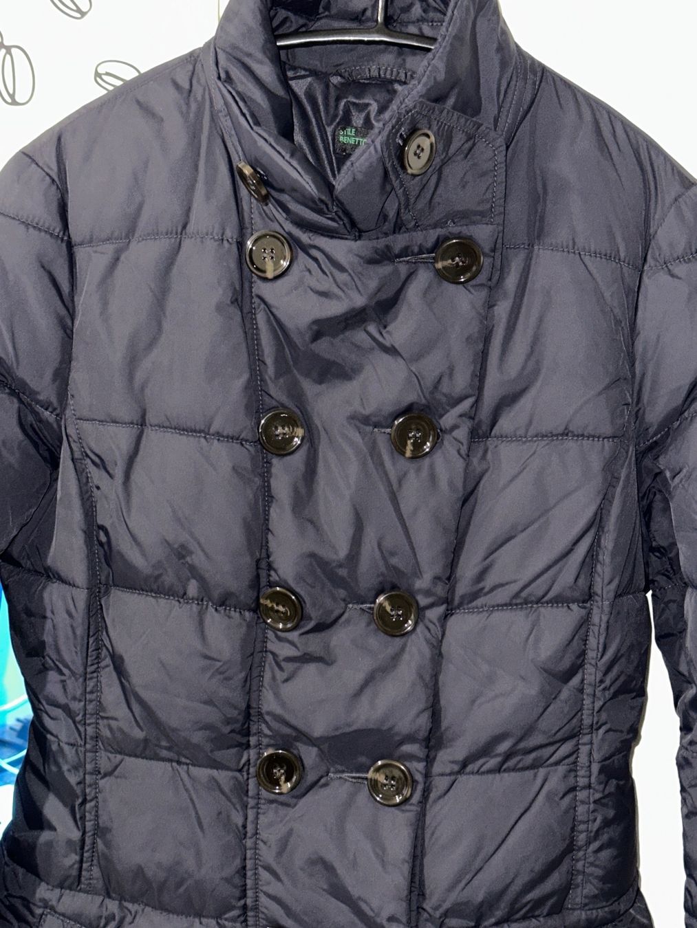 Benetton Cappotti: BENETTON GESTEPPTER MANTEL GRÖSSE 40 EU XS – Usato da Basel venduto da ros_sb8c 1