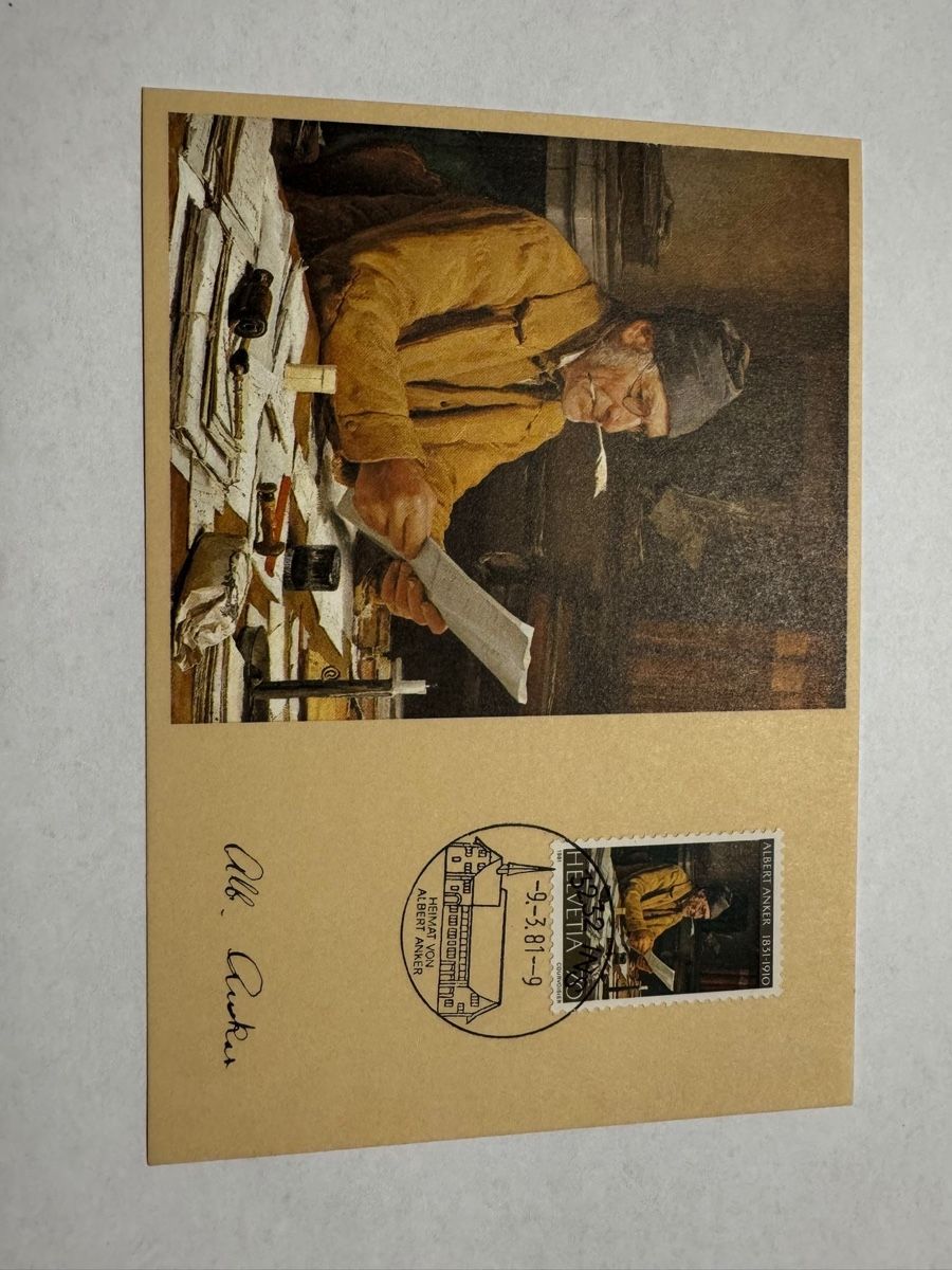 Cartoline postali: Ansichtskarte albert anker 1981 – Nuovo (secondo la descrizione) da Bütschwil venduto da sof_p98b
