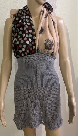 Kleid!  Neckholder Neu bunt/rosé Grösse M