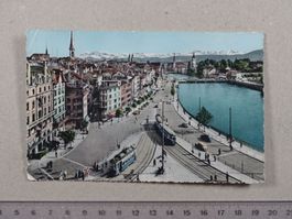 Zürich, 1957, Limmatquai, Tram