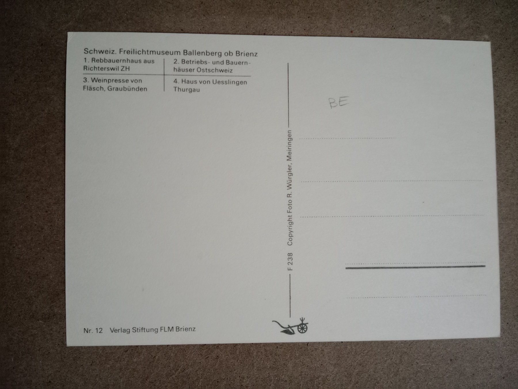Cartoline postali: AK Ballenberg ob Brienz mehrbildrig Häuser – Usato da Küttigen venduto da Melisch1000 1