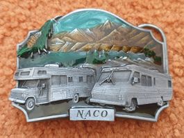 Vintage Gürtelschnalle Wohnmobil NACO