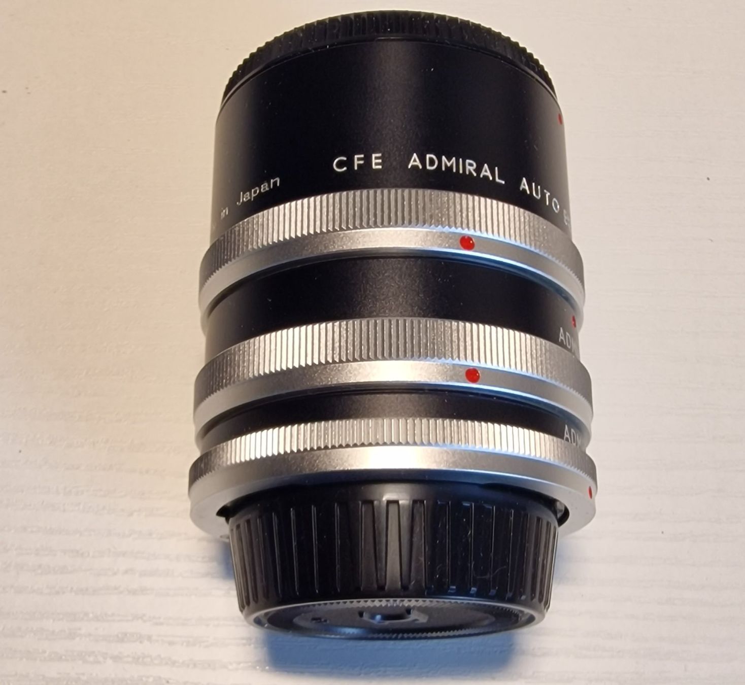 Adattatori foto: CFE Admiral Auto Zwischenring-Set, 12-36mm – Usato da Bassersdorf venduto da ciao555 1