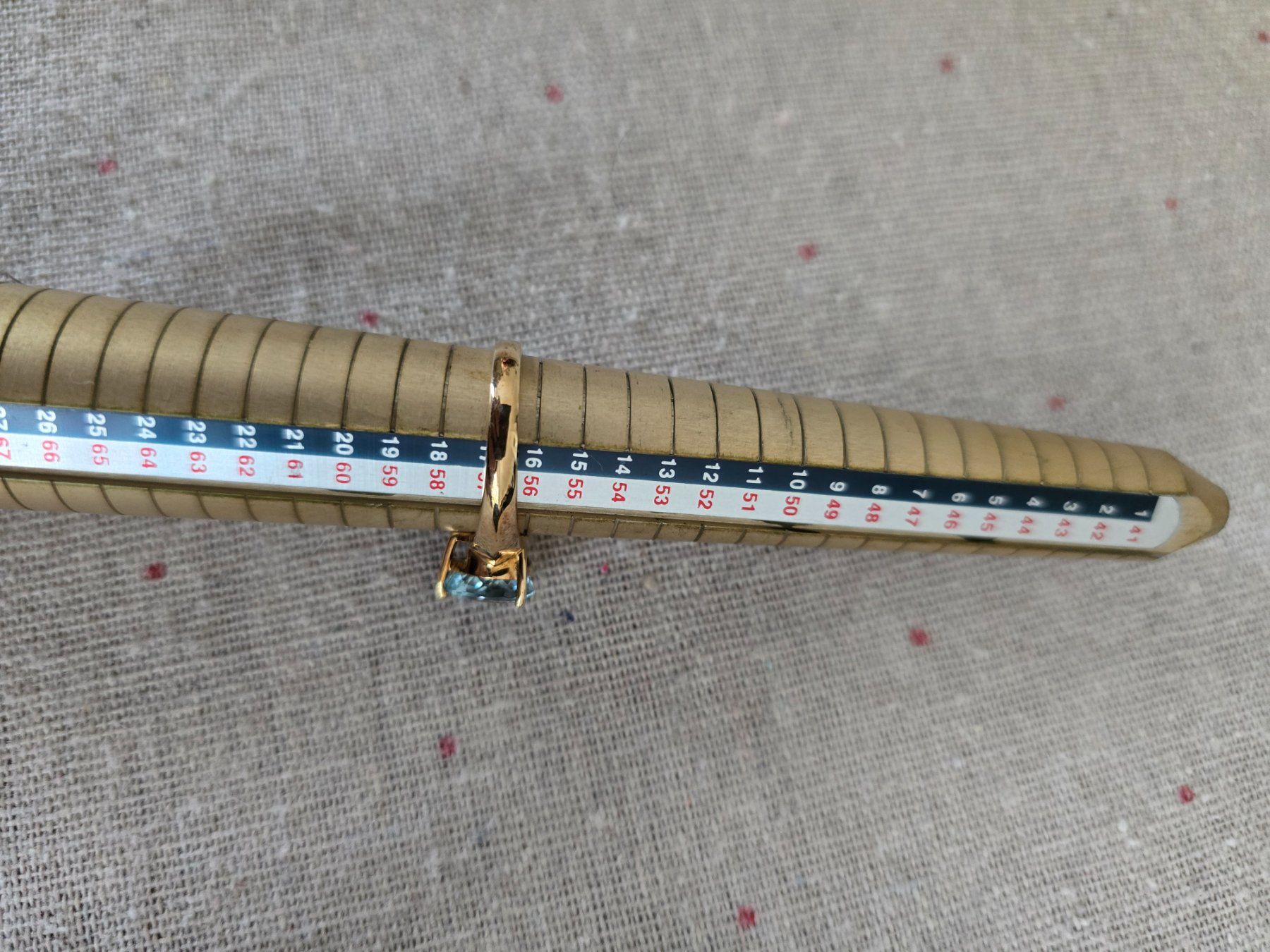 Anelli: Ring mit Aquamarin 375 Gold wunderschön – Usato da Bottmingen venduto da sandy_2 4