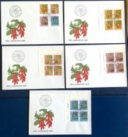 1976 Pro Juventute  Heilpflanzen FDC +FDC 4er mit Tabs