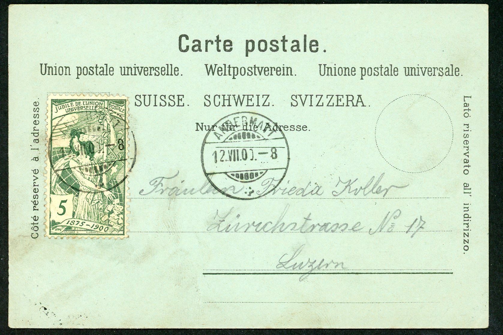 Ansichtskarten: Andermatt, alte vintage Ansichtskarte, Top Zustand! – Gebraucht aus Opfikon von webstar30 3