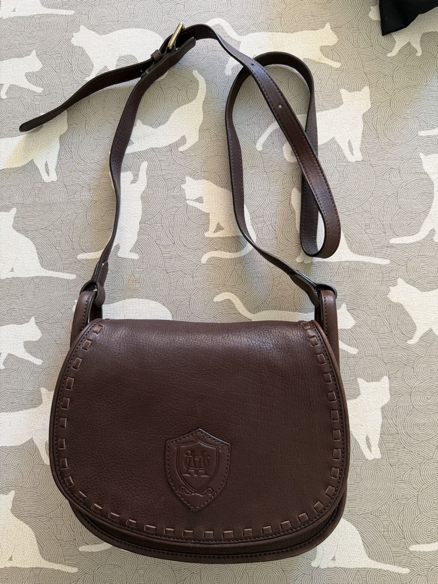 Massimo Dutti Borse da donna: Braune Leder Umhänge Tasche von Massimo Dutti – Nuovo e nell'imballaggio originale da Buchs AG venduto da wilpena