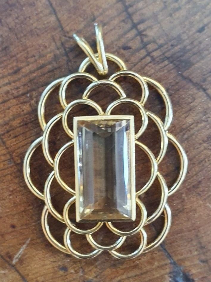 Ciondoli: Handangefertigter Citrin Anhänger – Nuovo (secondo la descrizione) da Unterägeri venduto da Altgoldschmuck
