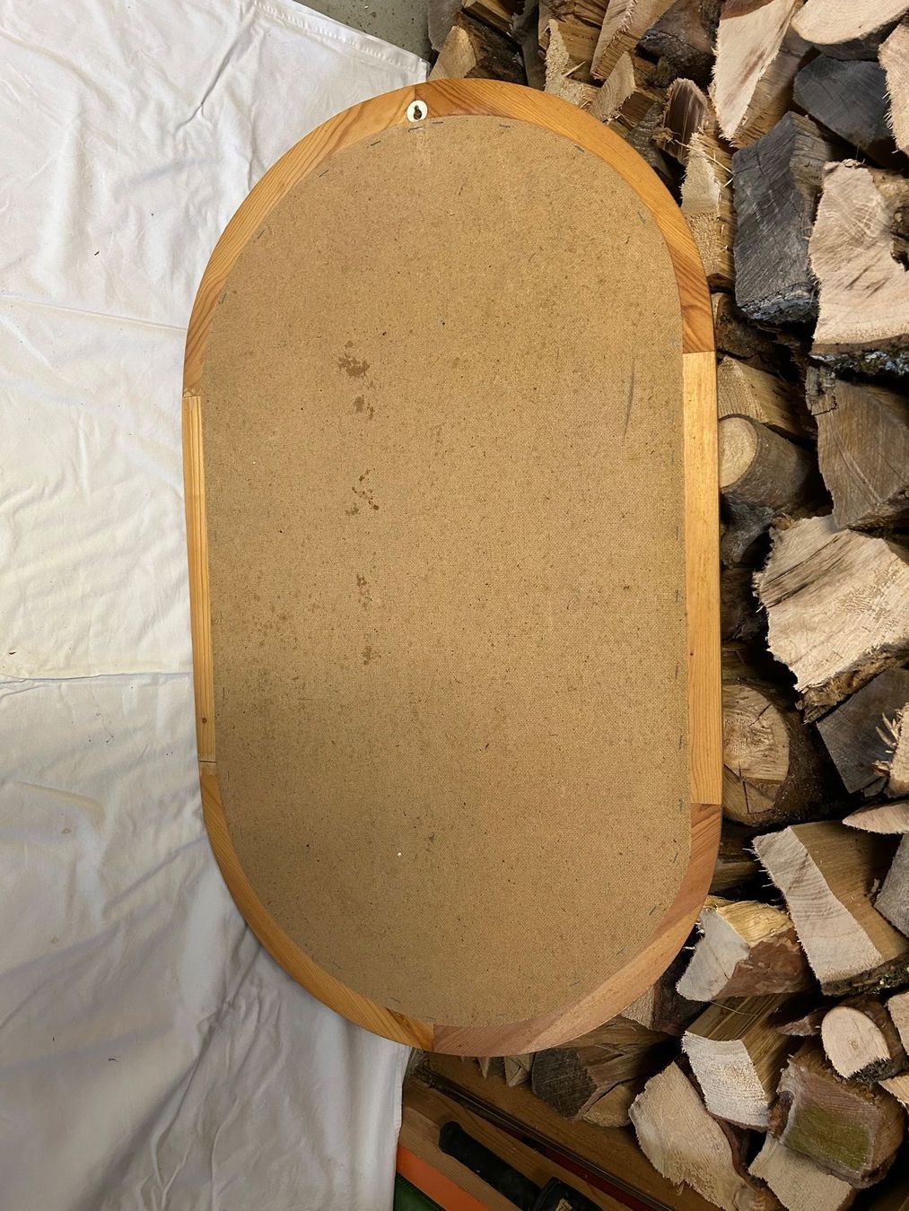 Spiegel: Oval Spiegel mit Holzrahmen – Gebraucht aus Buttisholz von PIOTRCH 1