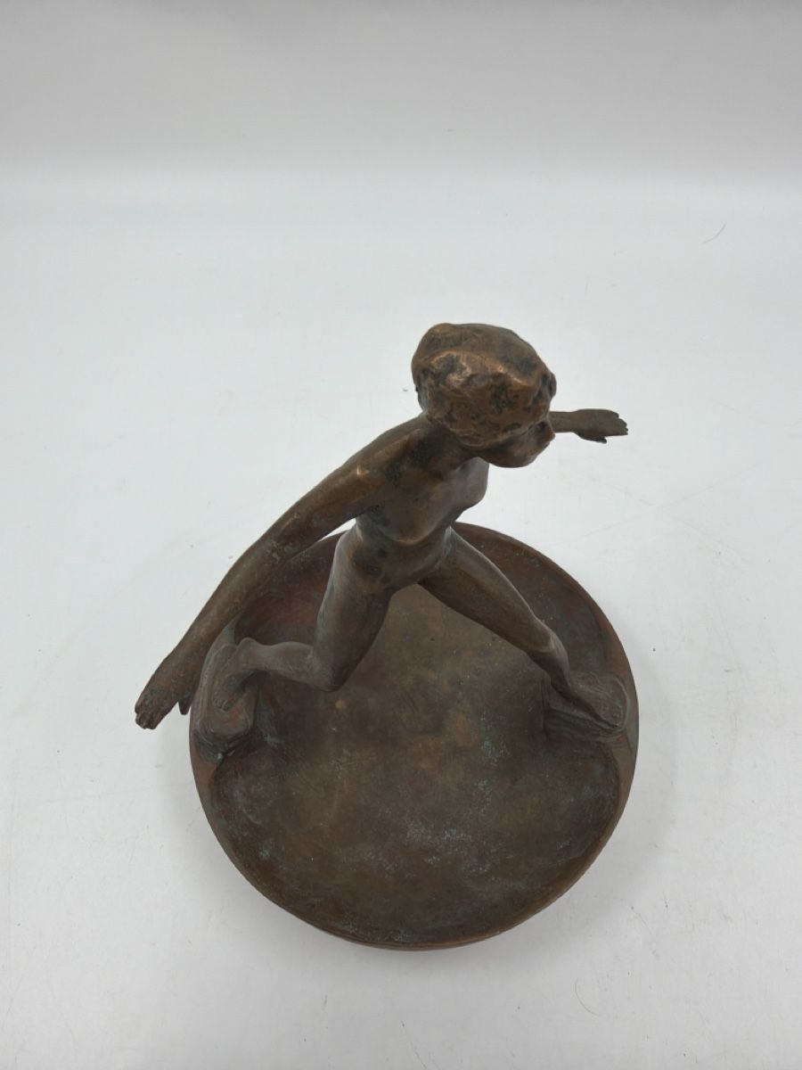Statuette: Bronze Figur "AD MEYER", Kunst Bronzefigur, signiert 53 – Usato da Sirnach venduto da Fkobi 1