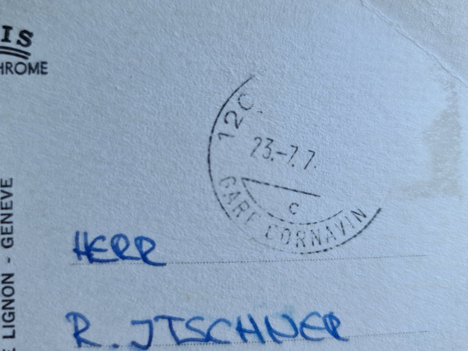 Ansichtskarten: Ansichtskarte Geneve Genf – Gebraucht aus Dintikon von Vexi 1