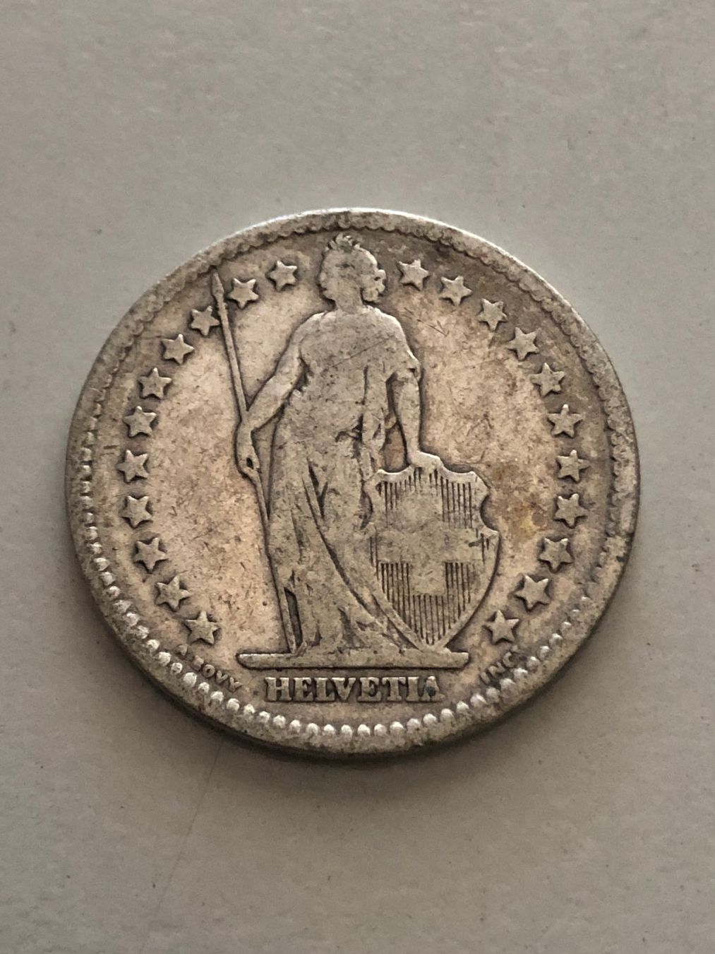 Alle Münzen: 2 Fr. 1874 – Gebraucht aus Schötz von Odpa 1
