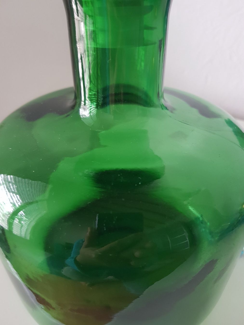 Caraffe: Vintage grüne Glaskaraffe-Dekanter – Usato da Lengnau BE venduto da Mango888 2