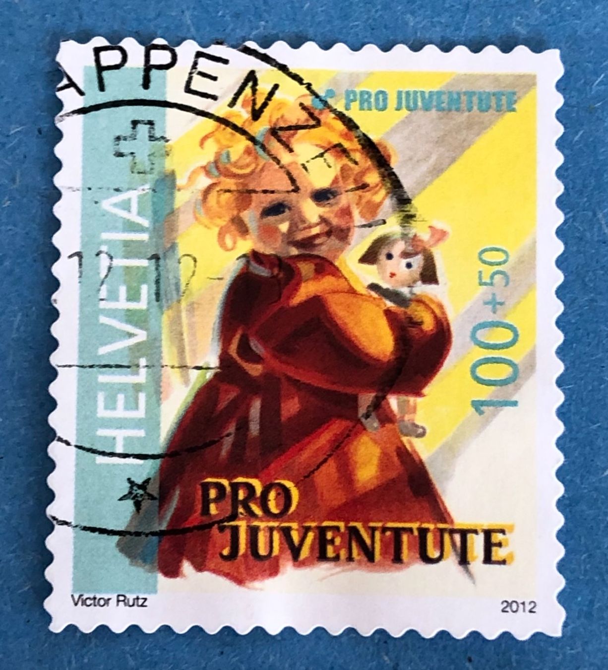 Alle Briefmarken: Nr.J 407A  GESTEMPELT Blondes Mädchen 2012    – Gebraucht aus Aarau von Billa007
