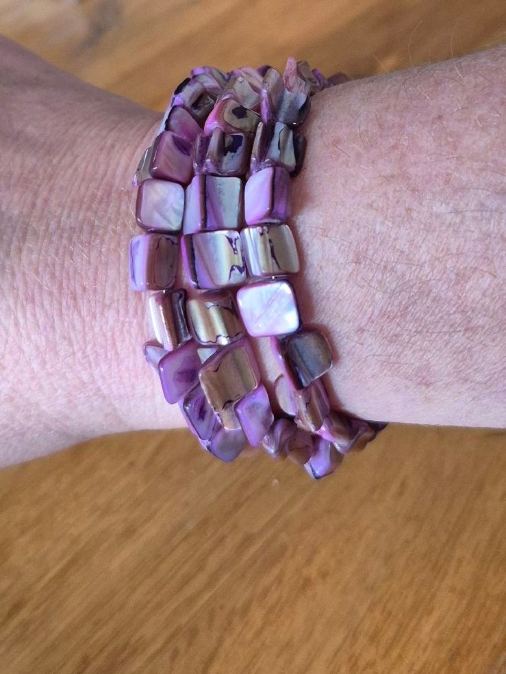 Armbänder & -reifen: MODESCHMUCK, Spezieller Armreif mit Muschelperlen – Gebraucht aus Nottwil von echtMOMO 6