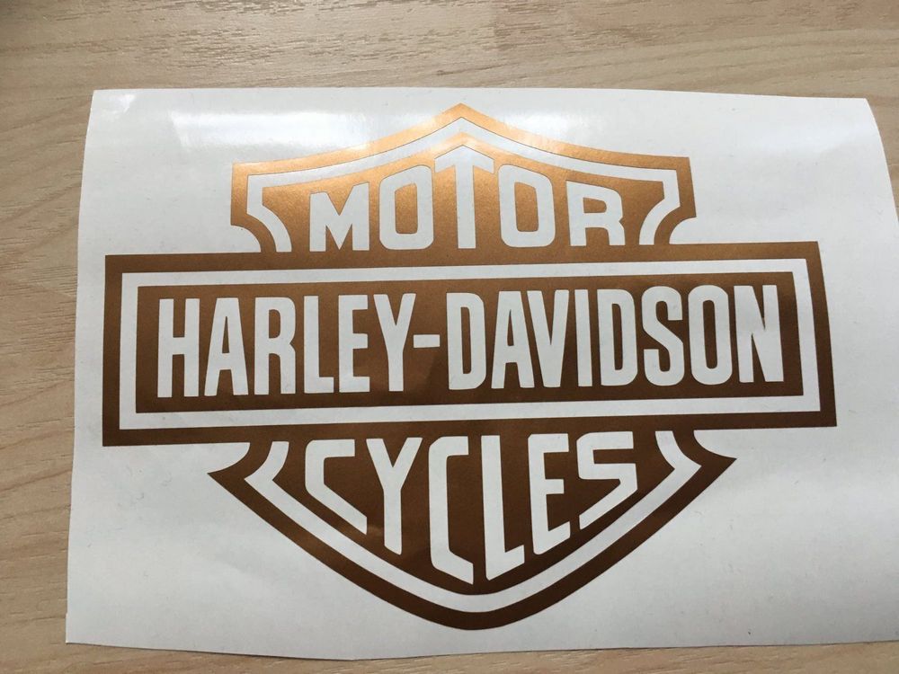 Harley Davidson Aufkleber Anthrazit meta