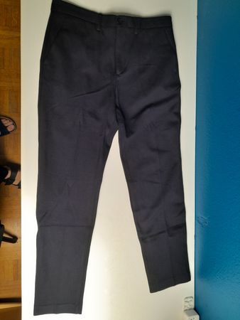 pantalon zara taille 40 bleu marine