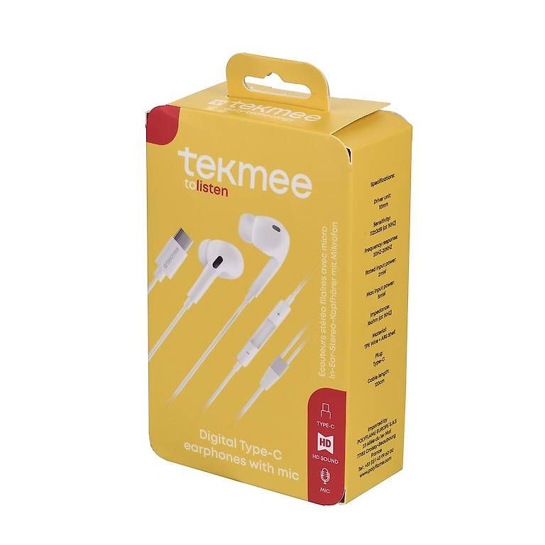 Cuffie: TEK Type-C Kopfhörer mit Mikrofon  Stereo In-Ear USB-C Head – Usato da Aesch BL venduto da maerktplatzcom 1