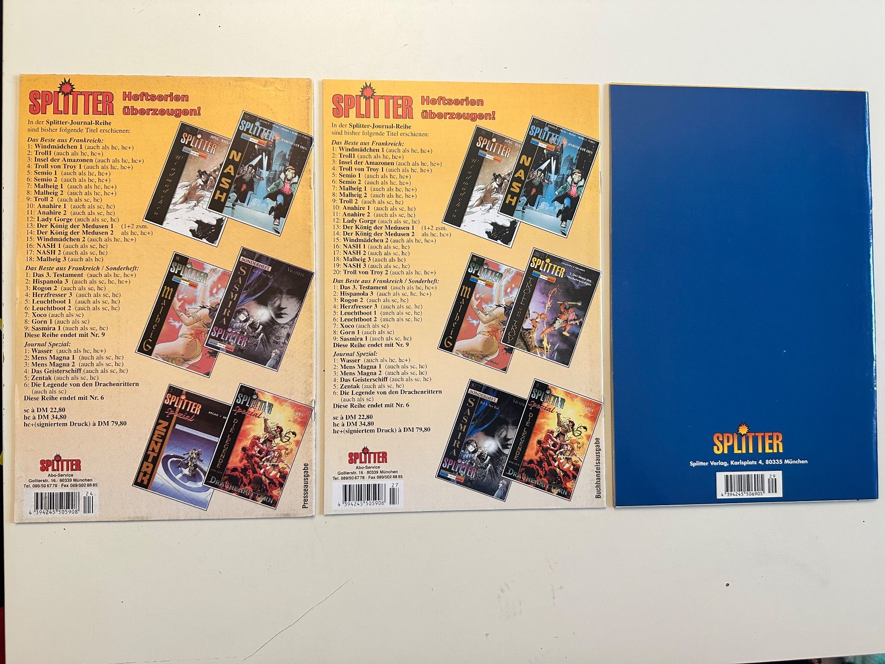 Fumetti: WITCHBLADE 3er Lot Band 24, 27, 29 - SPLITTER – Usato da Münsingen venduto da Ganjam 1