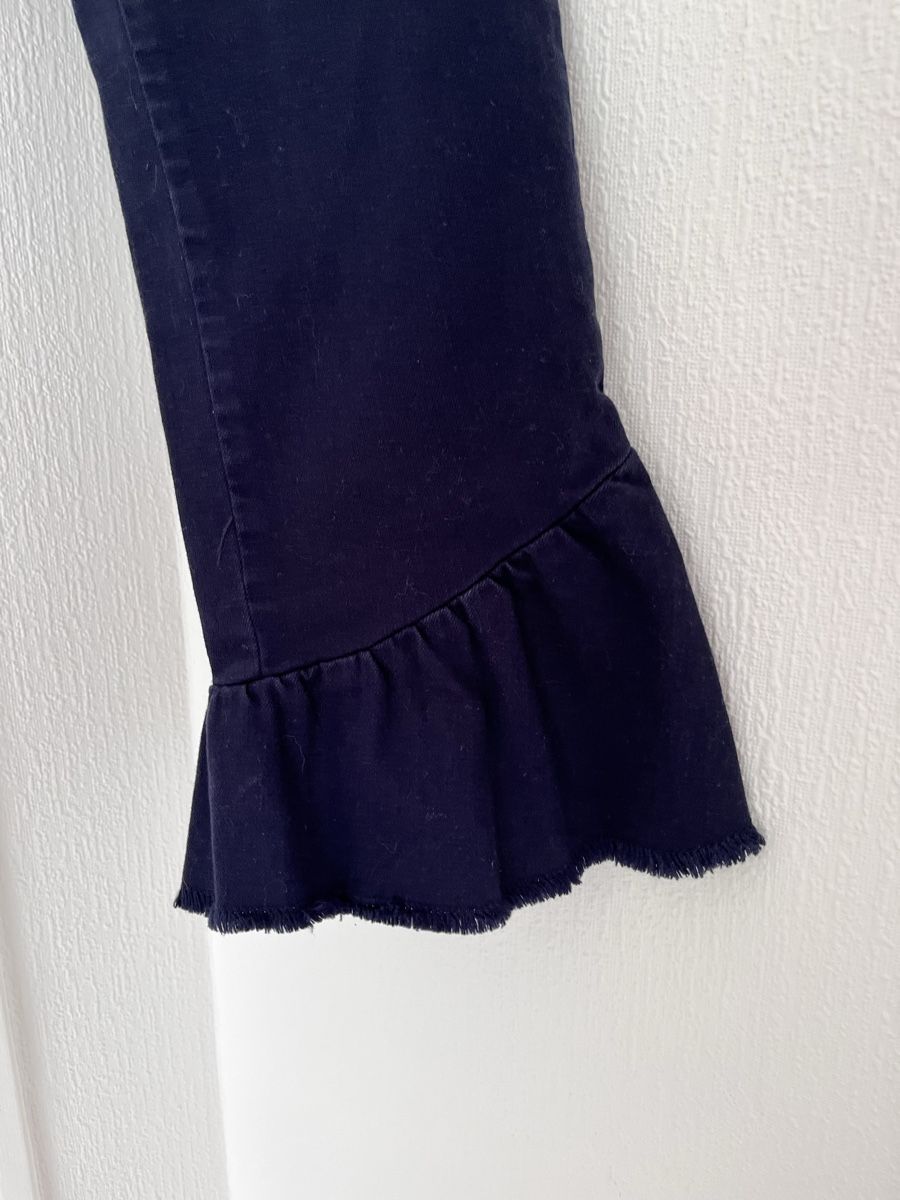Hosen: Iblues Jeans Navy Cropped Flared Ruffle Size 34 – Gebraucht aus Lausanne von Danash 2