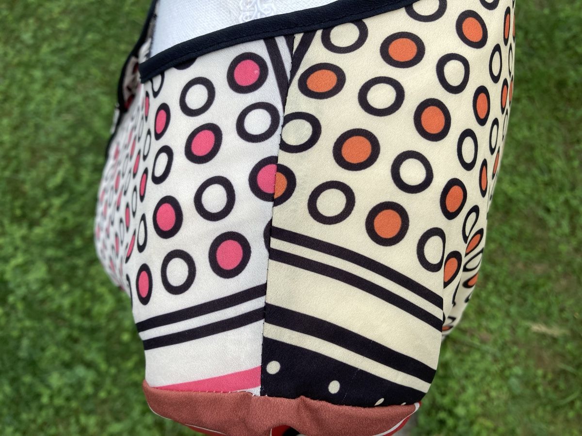 Vestiti: Retro Kleid bunt Punkte 100% Seide Grösse S/M – Usato da Thalwil venduto da helvetaki 4