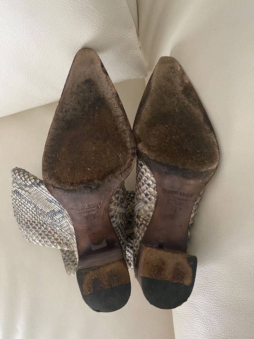Scarpe da donna: RARITÄT - edler GIANNI BRAVO Python Stiefel, 39 – Usato da Winkel venduto da ferrari2022 8